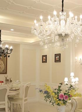 欧式水晶2吊灯酒025TS-90708新款法式餐厅灯美式客厅卧室灯厅别墅