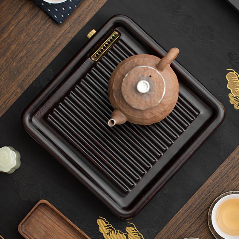 从瓦高tb-茶端水盘家用2025新款实木托盘排茶具干泡茶茶台茶海电