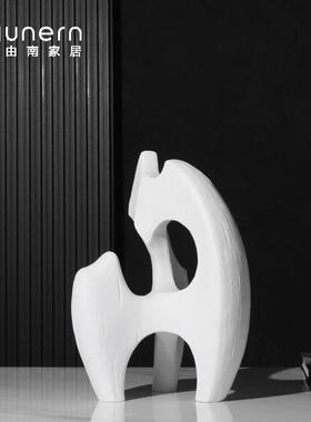 现简约火焰摆件代样板房间售LXK处楼客厅艺摆术桌面玄关柜软装饰