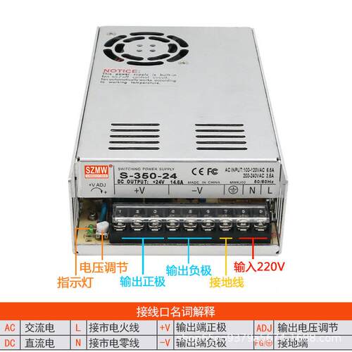 铭纬50W开关电源VS3-50-5BMMV12V2436V48V60V1310V直流稳压24V电