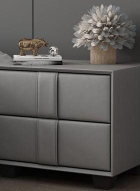 2502出租物屋简约软包床头新GHI柜款卧室家用轻奢储柜整装收纳柜