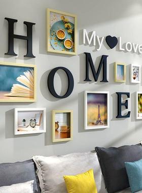 G8A创EGL挂墙照照片墙背景意客房间厅墙上装饰品洗片免打孔字母相