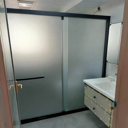 三联动干湿分离淋浴房简约框玻边璃拉小908户型浴推室门淋浴隔断