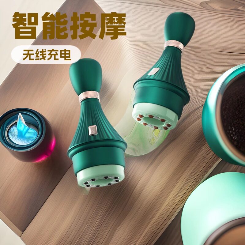 电动刮痧仪热敷负压吸痧按摩仪器养生经络刷砭石温灸仪操盘手理疗