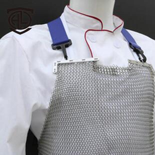 防切割钢环ZXP屠焊宰围裙耐磨钢不锈劳保防护金耐属磨接围裙