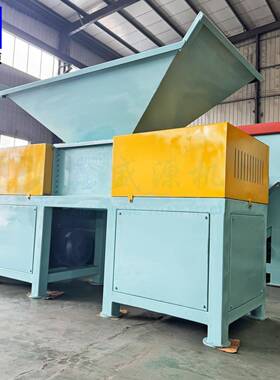 大型成块工业盐破碎机型物鲜皮高速撕碎机8破动00双GHS轴碎设备