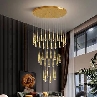 复式 772堂楼大吊灯现代轻奢别墅厅意客灯酒店大售楼部l创oft楼梯