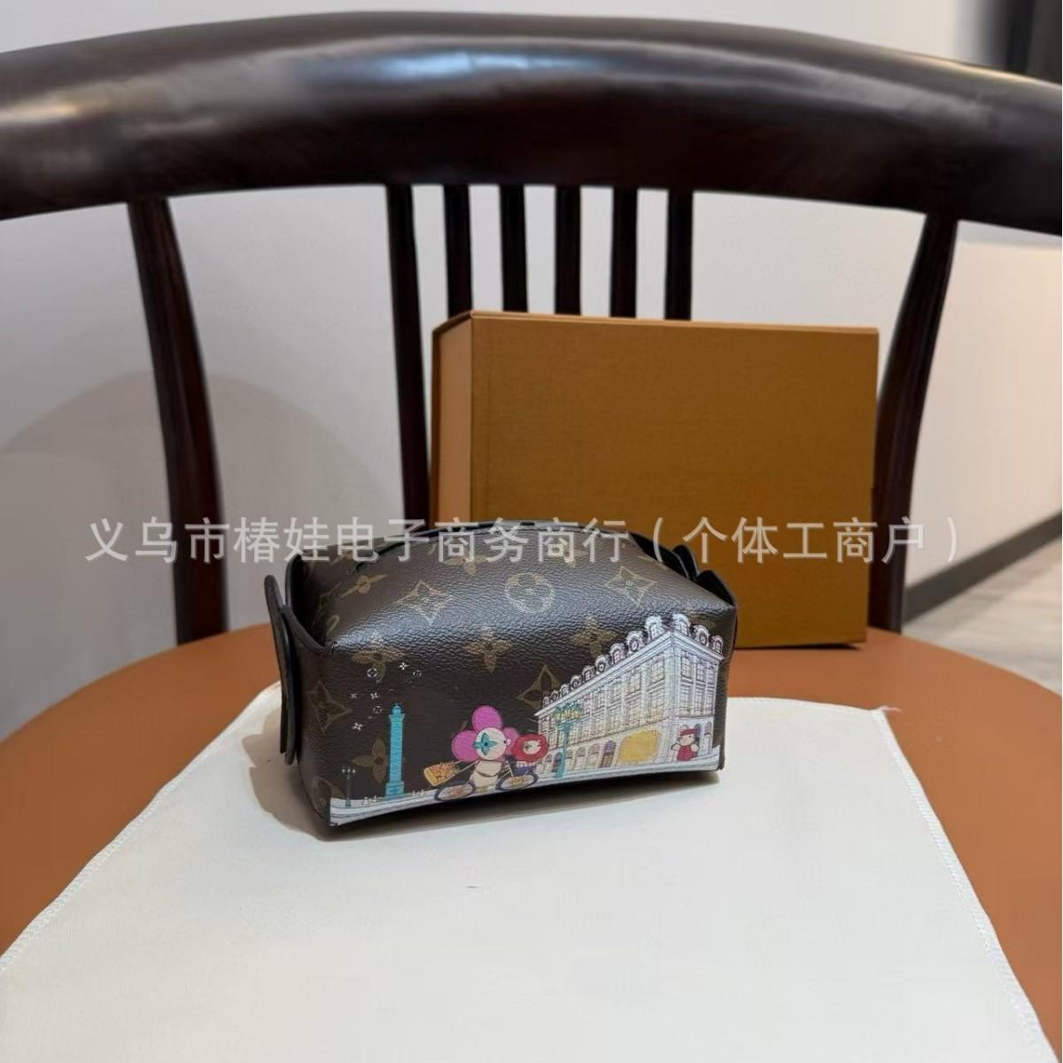 皮革纸抽盒便携家用客厅轻奢风车载抽巾盒纸桌面防收纳4564摆件盒