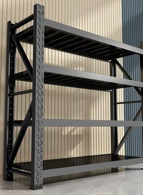 家用货架多层收地纳物置物架洞洞板阳台间下室YANEN-H整杂理架快