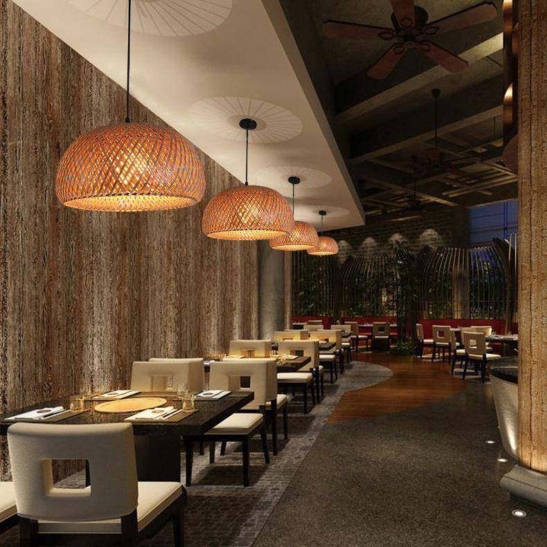 吊灯竹藤式茶家室中山日灯具现简约手工编织代越南居装Jx23026饰,家装灯饰光源,智能吊灯,淘宝优惠券,粉丝福利购,淘宝优惠卷