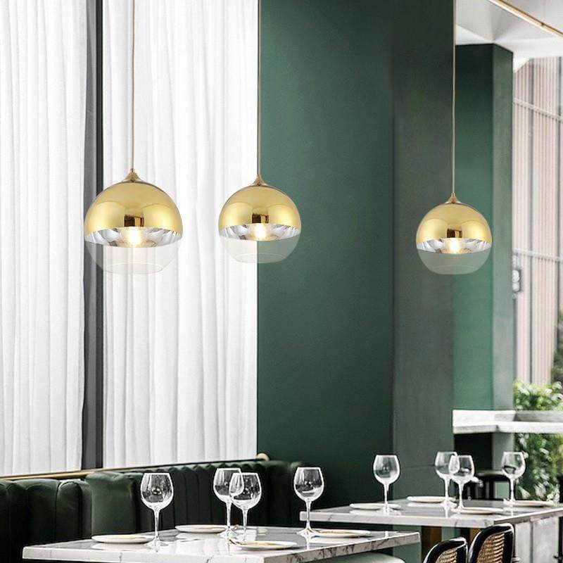金色玻璃圆17803球形吊灯轻奢创意餐厅台室床卧头铺泡吧泡球店装,家装灯饰光源,智能吊灯,淘宝优惠券,粉丝福利购,淘宝优惠卷