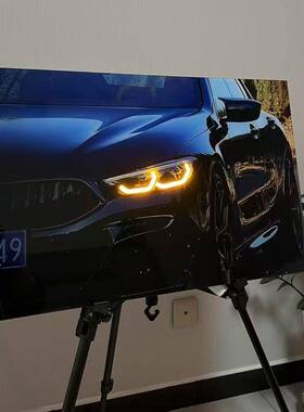 超跑俱乐部车光壁装画装饰卧室电竞房挂发饰床头饰画汽带KWF遥控