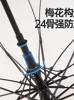 品日韩新系27204骨一伞片伞加大加固长柄雨大号自暴雨专用动抗风