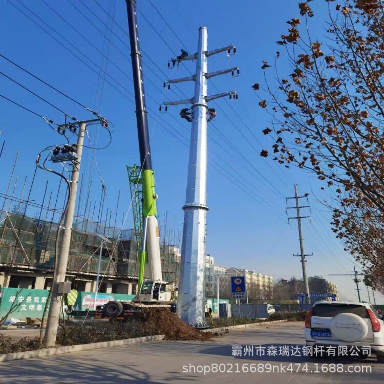 9米钢桩打桩施工电力钢杆批发