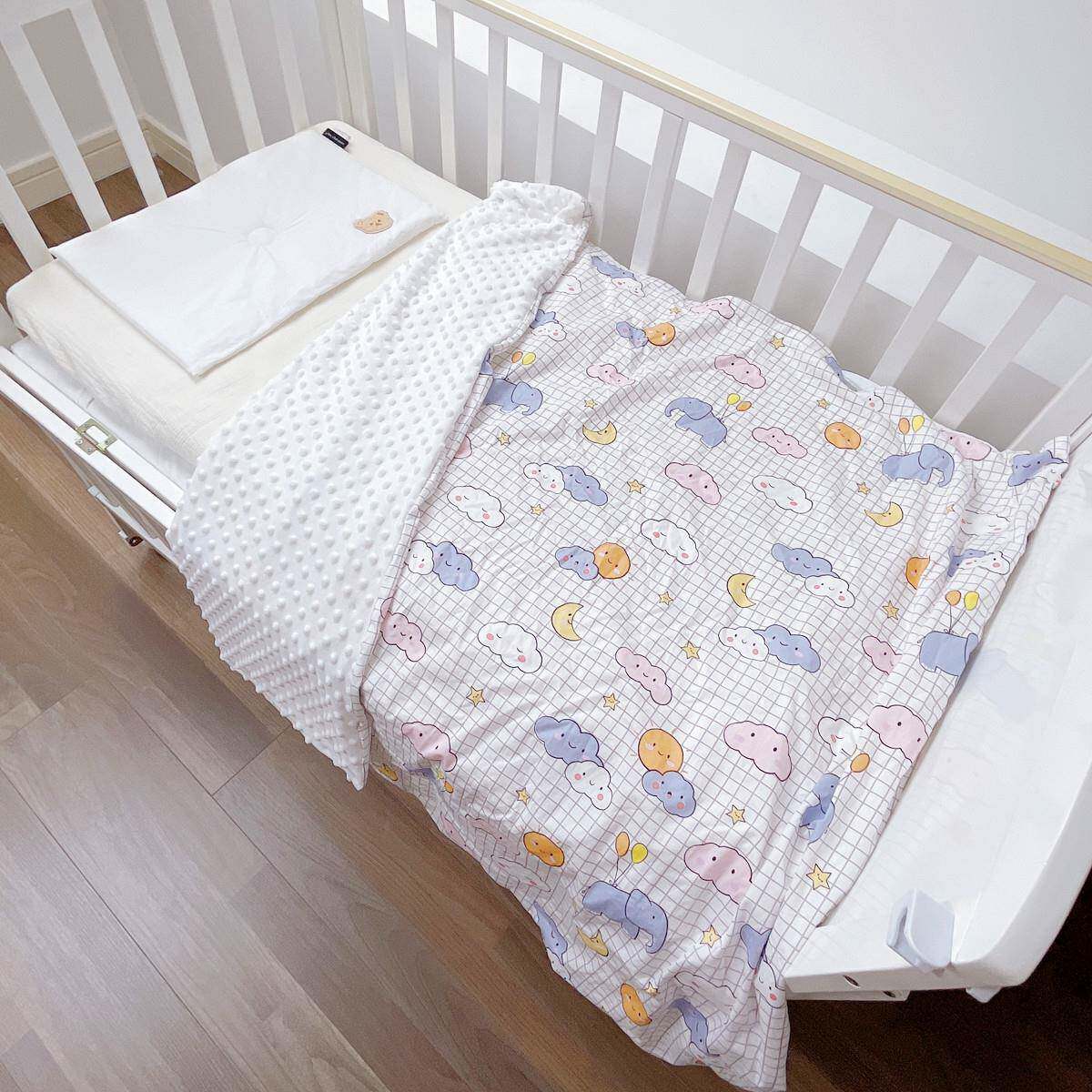 A类纯棉儿211126童1豆被套豆绒1.2m米床幼儿园婴儿宝宝被罩.5*2单