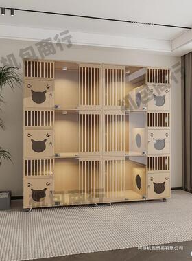 别墅示猫猫舍猫窝猫咪房子屋ALph7KKy宠豪物店华实木展繁育猫柜