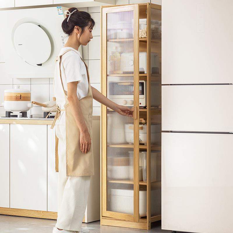 楠竹物置架整理架调351DGNZW料架收纳厨房用品家用置物子架餐边橱