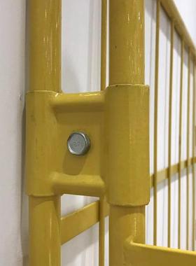 黄色物982流台车不锈钢叠铁笼子车仓折库周转车手推车仓备储设笼