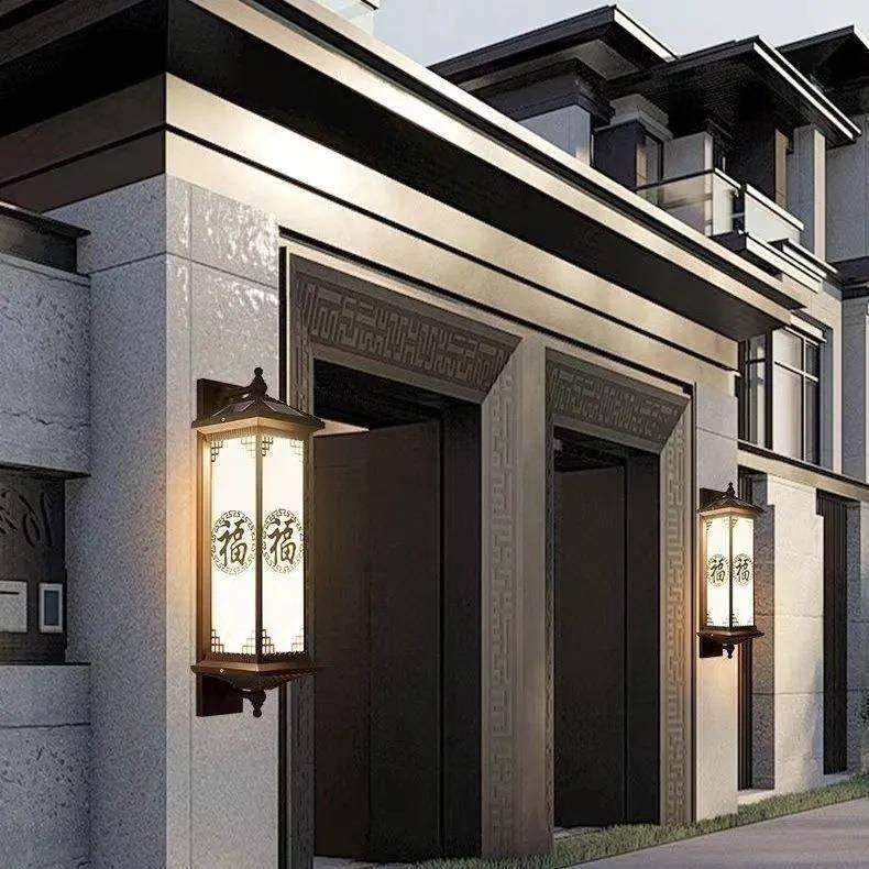 太别阳能大壁灯室外阳台庭院门园灯户外花围墙灯中式墅露台fLED灯