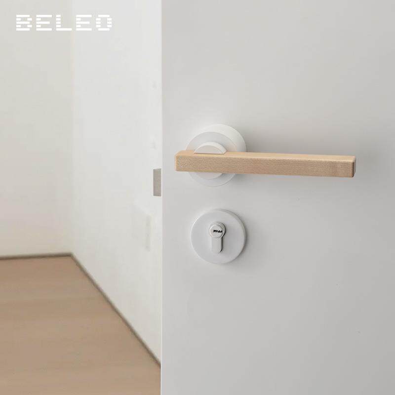 胡木室内室磁吸静音门F12-B60锁家用通用型桃卧现代房门锁中木式