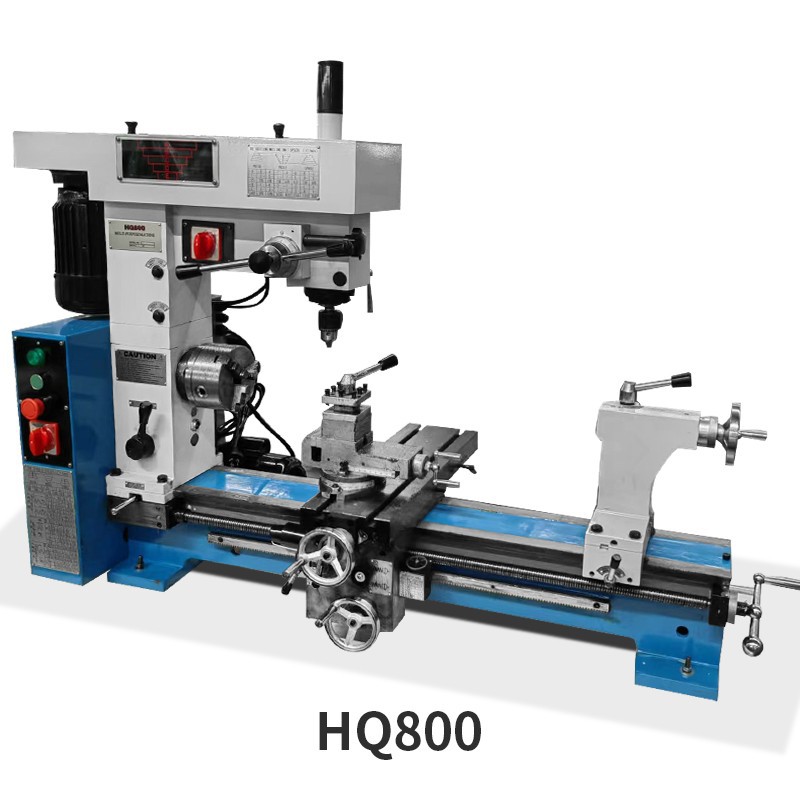 严选HQ500家用车床小型多功能机床HQ800车钻铣一体工具机车钻铣床