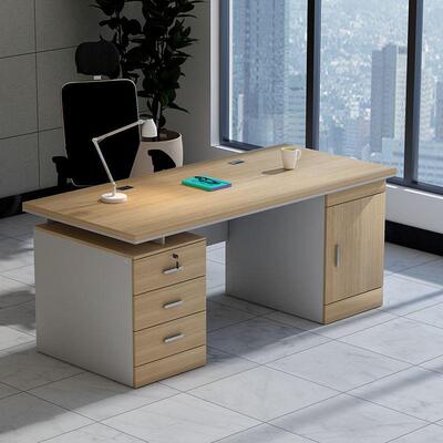 办公桌椅组员合简5012B约现代老单人主管板大班台理职电脑桌经写