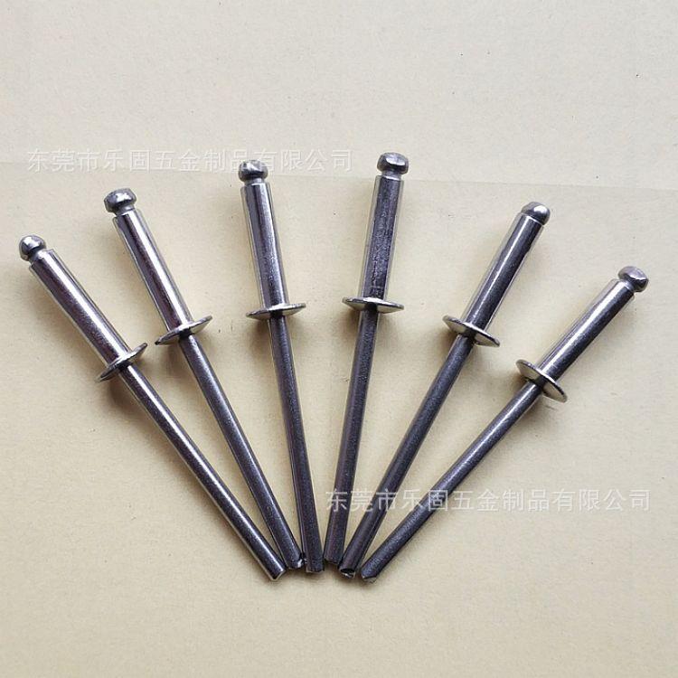 304不锈3钢圆头783铆钉不锈.钢抽芯拉钉抽芯铆钉2半*12