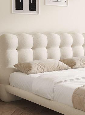 泡泡泰迪绒风法式奶MBW油女生卧室泡芙现代简主卧约棉床花糖双人