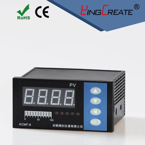 余姚精创仪表KCMD-84PTRS光柱显示仪PT100输入4路继电器带通讯