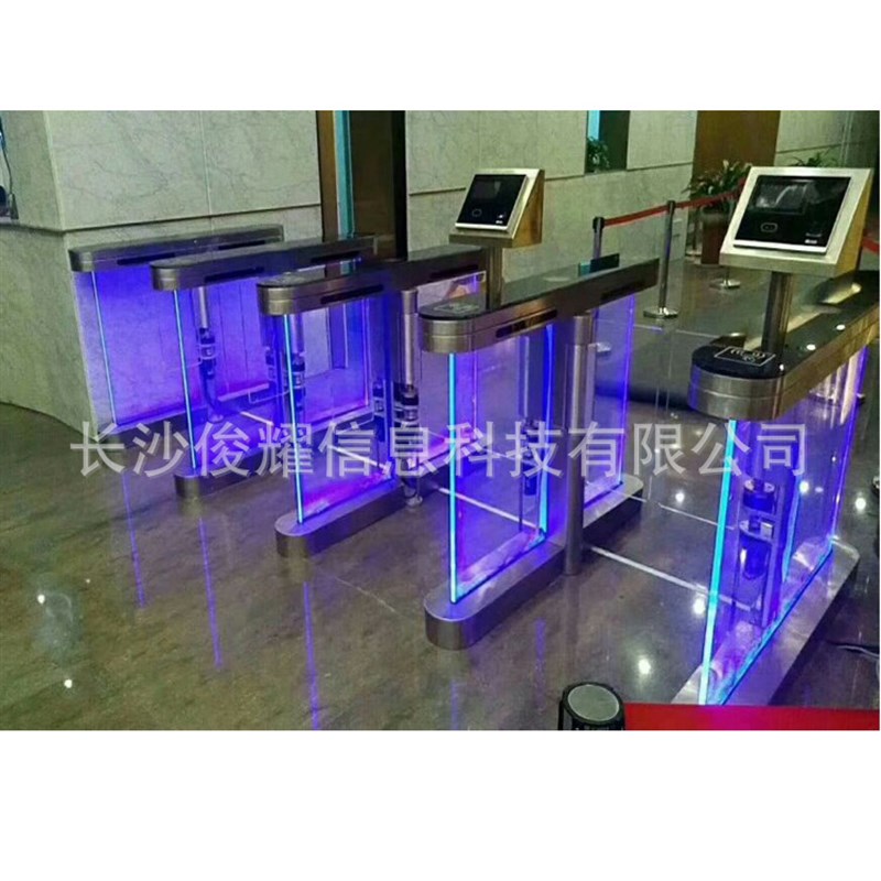 动态人脸速通摆闸 工厂速通门 大厦超市速通门 长沙