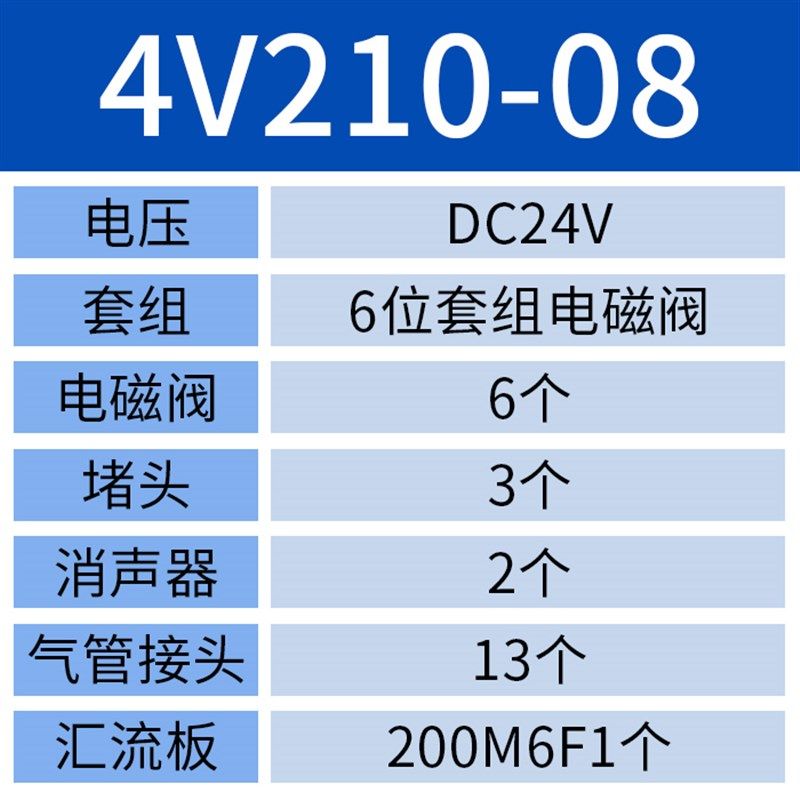 电磁阀组4V210-08气动厂家3 4 5 6 8位AC220V DC24V底座整套,标准件/零部件/工业耗材,其他气动元件,淘宝优惠券,粉丝福利购,淘宝优惠卷