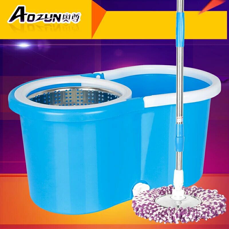 奥尊拖把桶旋转拖把自动甩干双驱动手压拖布桶墩布头拖把杆地拖桶