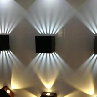 312墙灯现方上下发光LED壁灯代简约壁墙灯室外防形水户外工厂