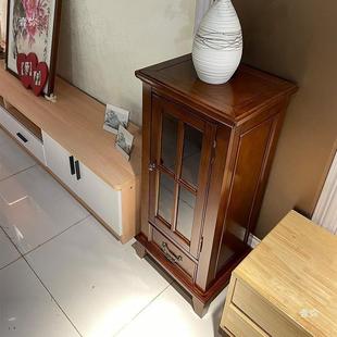 美储式 物全实木小酒柜简约矮柜厅边角柜百客搭物柜置柜电视LPY柜