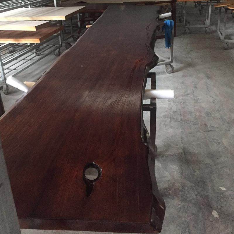 定制实木木板原料整块大板茶桌餐桌不规毛则原木松板桌板木大XHY6