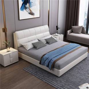 床现代约1.8米卧简软体1m.5主大小户型榻榻米2米2无品牌 .2m双人