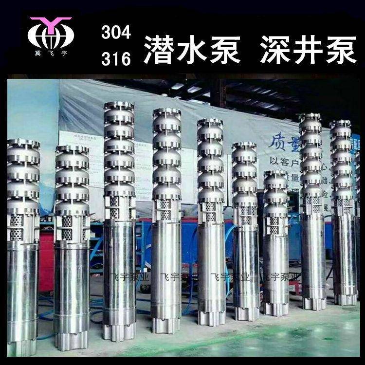 飞宇泵业30431L全不锈水钢多6级海水潜泵深多级USO潜水井泵