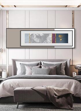 霁月山林新中式客厅装卧饰中国风QZ202103叠画酒店样挂板房室床画