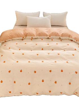 纯小清新棉全棉被XYJ25111套单件150x200230被罩2被025新款冬季单