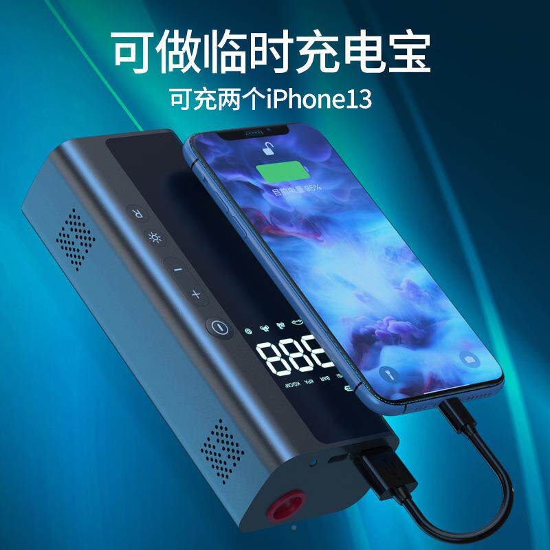 车充气泵迷你便载携式汽电动车冲气泵车用小型显无线数NJM轮胎打