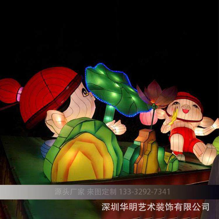 户外型防大水中秋花花灯玉兔灯景区商风45722场灯光节中国彩灯布