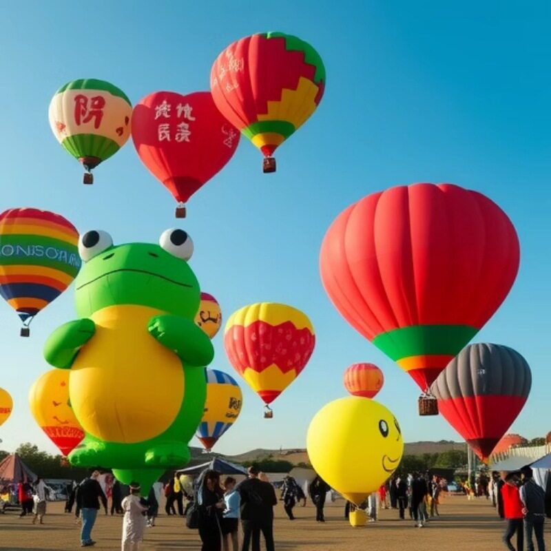 景区观光载人升空热气球系留飞