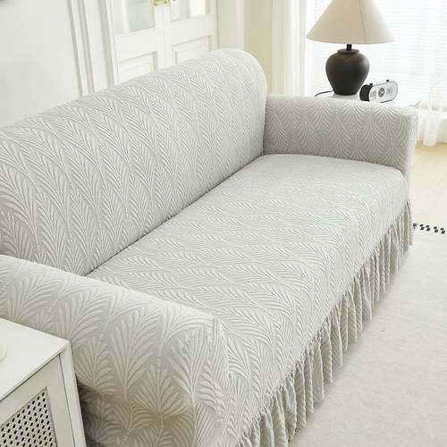 2025新款裙边沙发套全包四直季通套用MQE型防猫抓排沙发套盖罩布