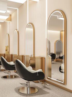 灯约理发店镜台挂墙单面美简发店镜子带发AL101廊专用网红镜子潮