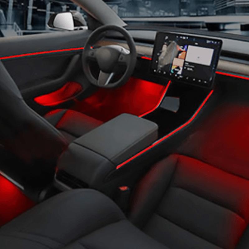 6P4LED亚克色亚克力隐藏彩式氛围灯幻亚克力隐藏灯式汽车氛围手机