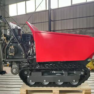 小型全果地形爬山自虎园履带翻斗车NMA卸翻斗车手扶式微型履带车