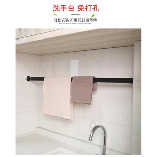 免打孔杆易装窗帘杆晾衣A223杆加粗弹安簧杆伸缩杆色阳白台可伸缩