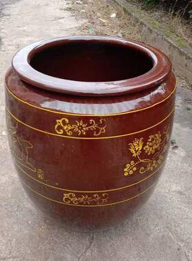 发酵缸水缸米缸酒0醋坛醋缸泡坛菜腌EIO菜缸5斤100缸斤赵之郑