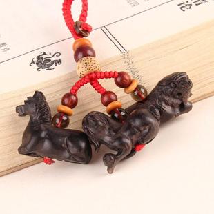 无品牌 乌三猴合贵人钥匙扣十二生肖属鼠牛虎兔龙木马蛇羊鸡狗猪