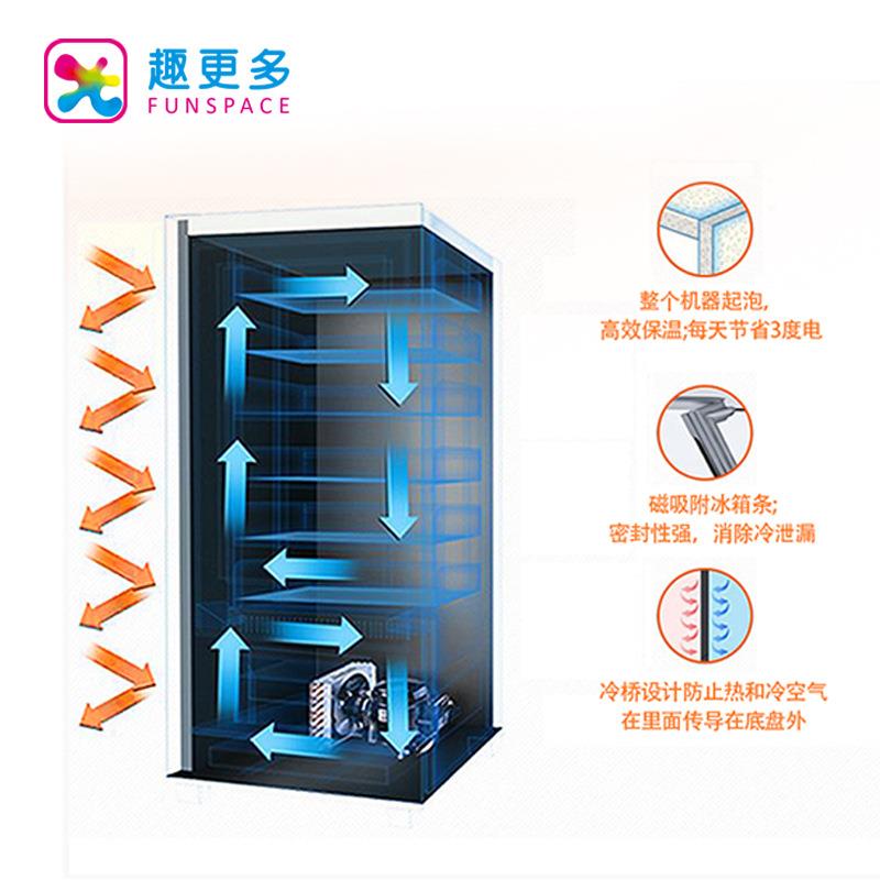 多2机4小时无人自动售货机智自动售货能柜商用售卖自更助贩卖趣机